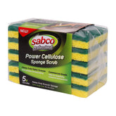Sabco - Sabco Professional Cellulose Sponge Scour Hd 5pk | SABC-2107